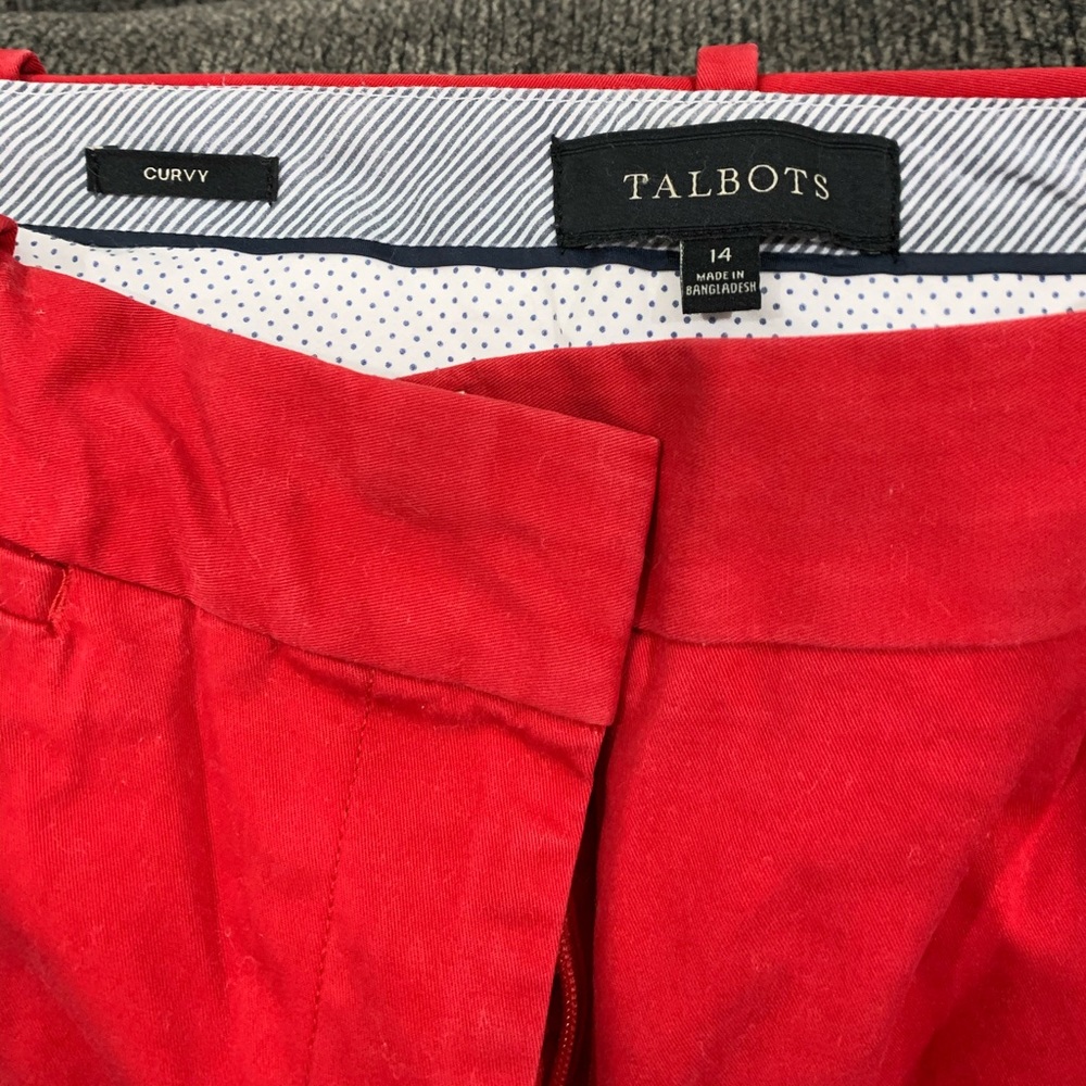 Talbot red capris - Picture 2 of 3